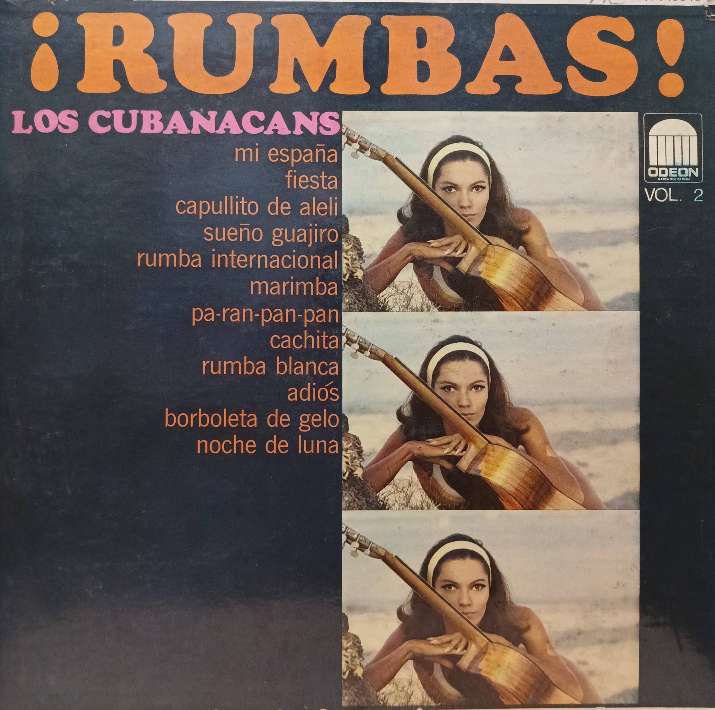 Los Cubanacans — ¡Rumbas! Vol. 2 — виниловая пластинка LP — Odeon, 1960‑е, латинский джаз