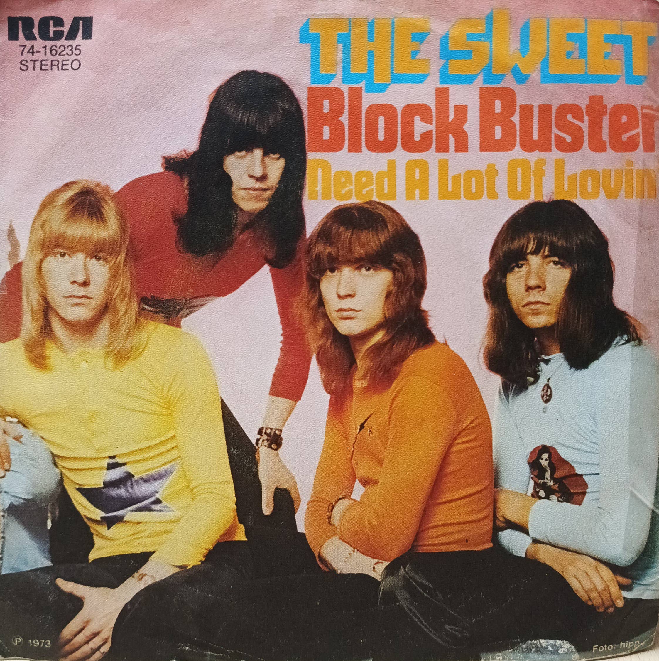 The Sweet — Block Buster! / Need A Lot Of Lovin' — виниловая пластинка 7" — RCA, 1973 — стерео — изображение 4