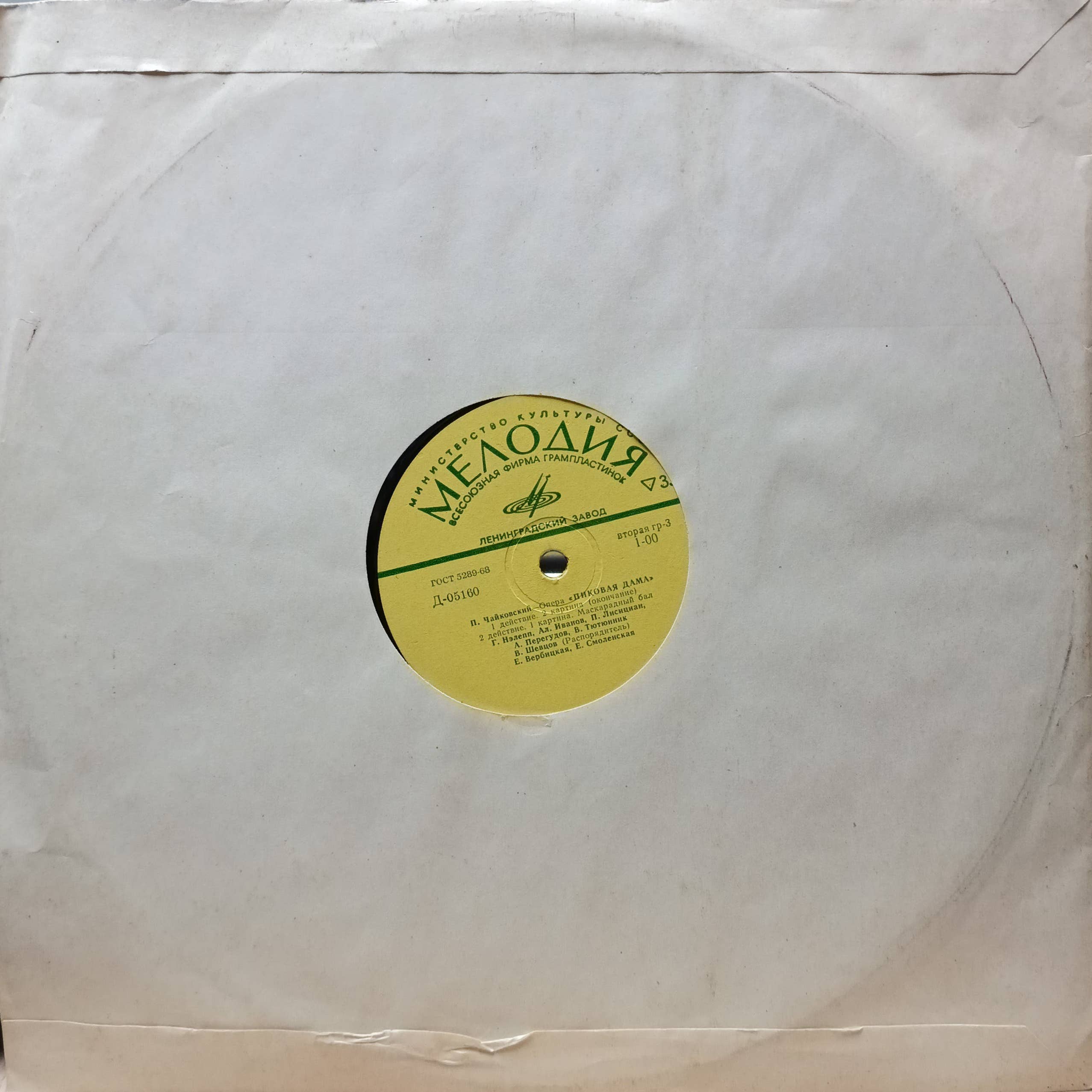 П. И. Чайковский — виниловая пластинка LP — СССР, Ленинградский завод, 1960‑е — изображение 2