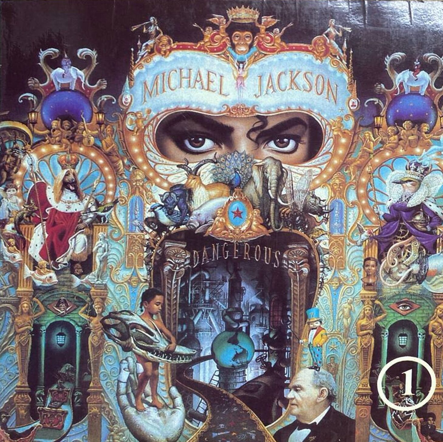 Michael Jackson — «Dangerous» — виниловая пластинка LP — лицевая сторона