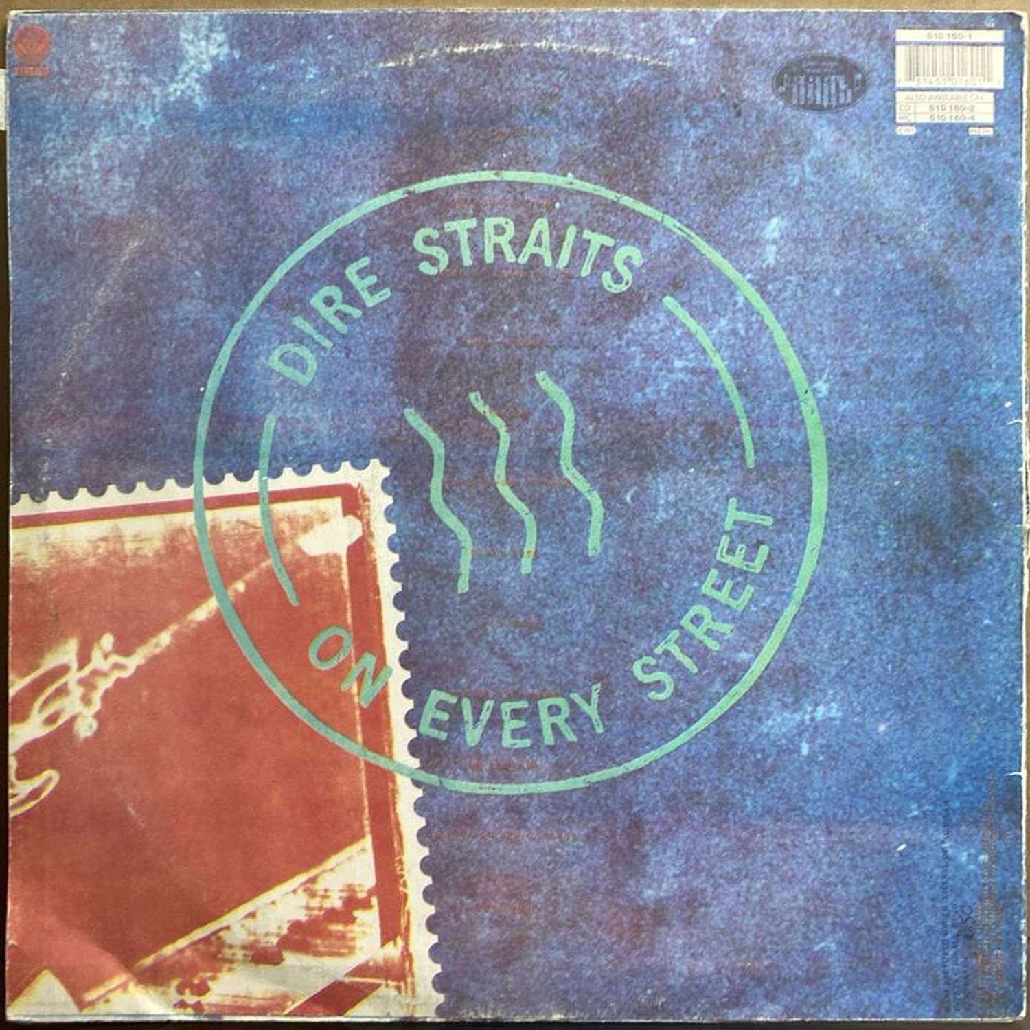 Dire Straits — «On Every Street» — виниловая пластинка LP — оборот
