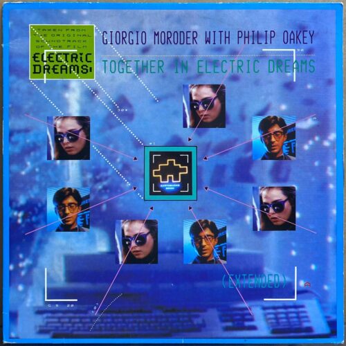Giorgio Moroder with Philip Oakey — «Together in Electric Dreams» — виниловая пластинка 12″ — лицевая сторона