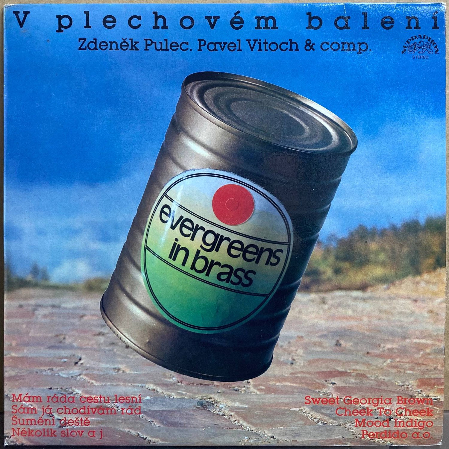 Zdeněk Pulec, Pavel Vitoch & comp. — «V plechovém balení» — виниловая пластинка LP — Чехословакия «Supraphon» — лицевая сторона