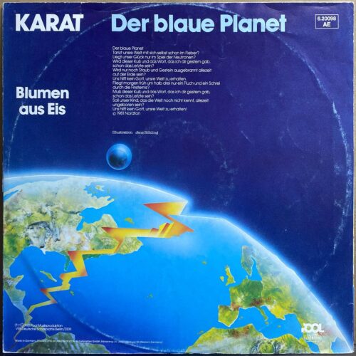 Karat — «Der blaue Planet» — виниловая пластинка LP — ФРГ, 1981 «Pool» — лицевая сторона