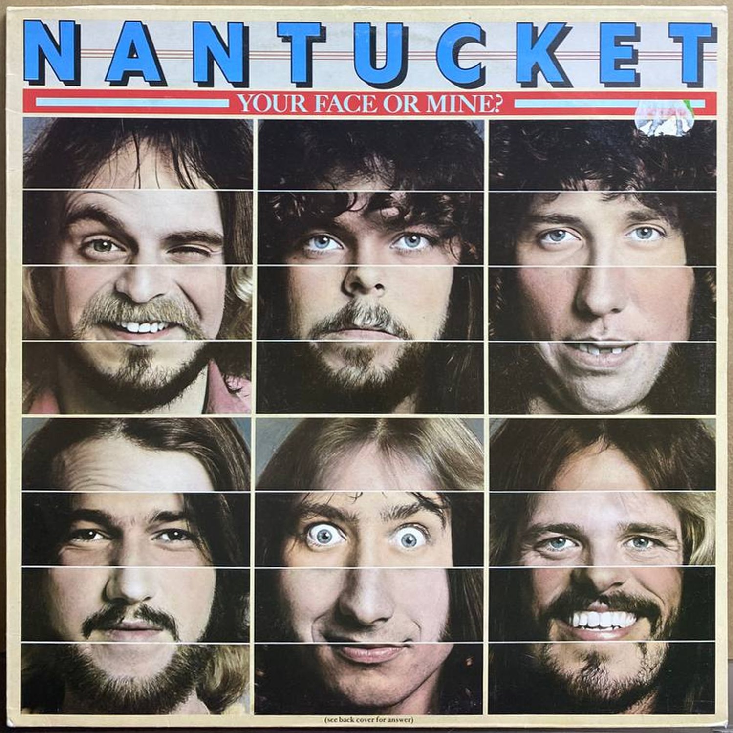 Nantucket — «Your Face or Mine?» — виниловая пластинка LP — Италия, 1979 «Epic» — лицевая сторона
