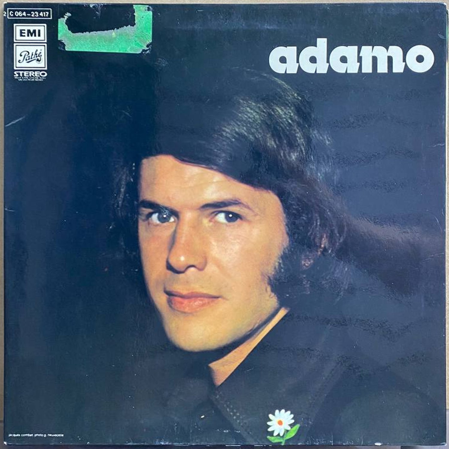 Adamo — «Adamo» — виниловая пластинка LP — Франция, 1972 «Pathé Marconi» — лицевая сторона