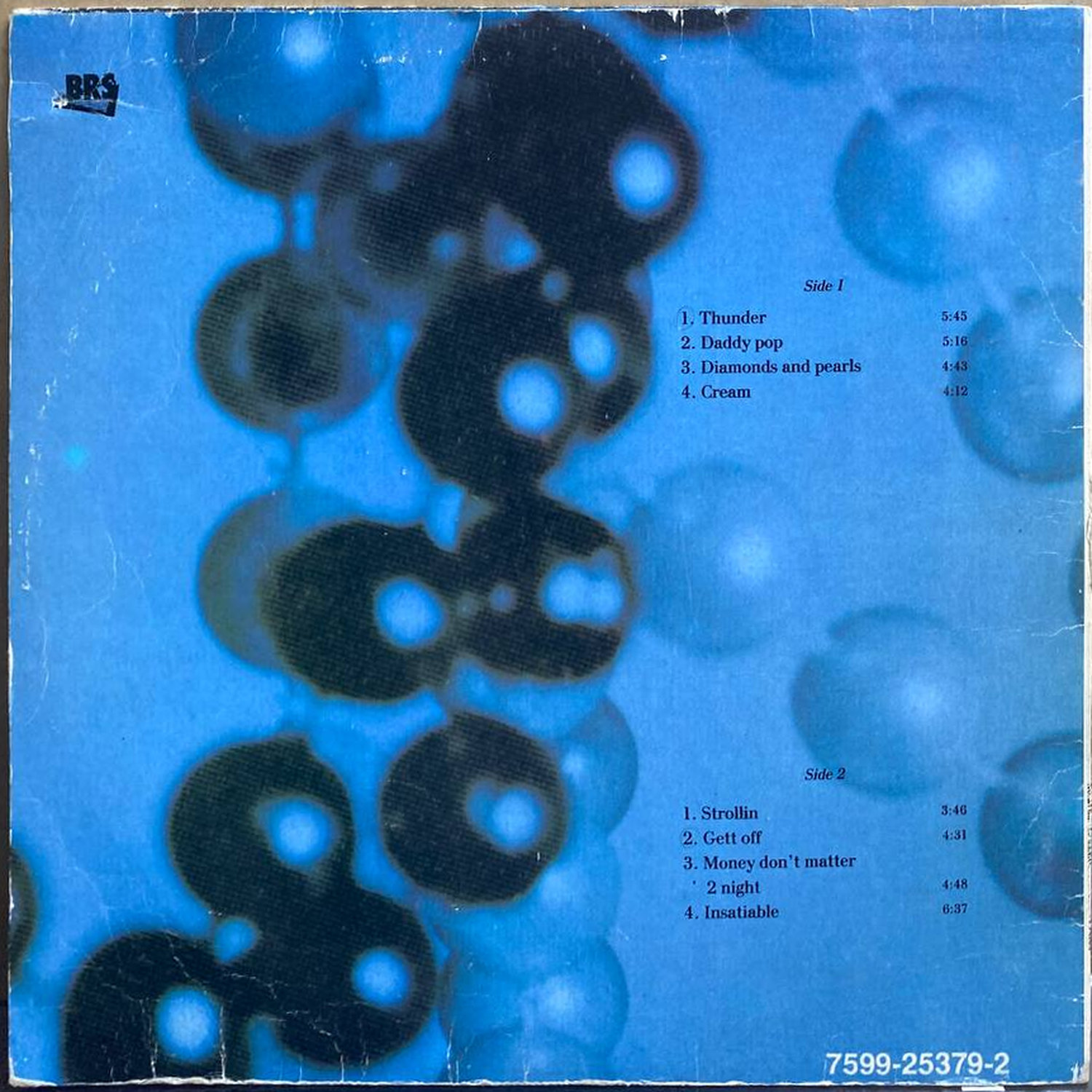 Prince & The New Power Generation — «Diamonds And Pearls» — виниловая пластинка LP — BRS — оборот