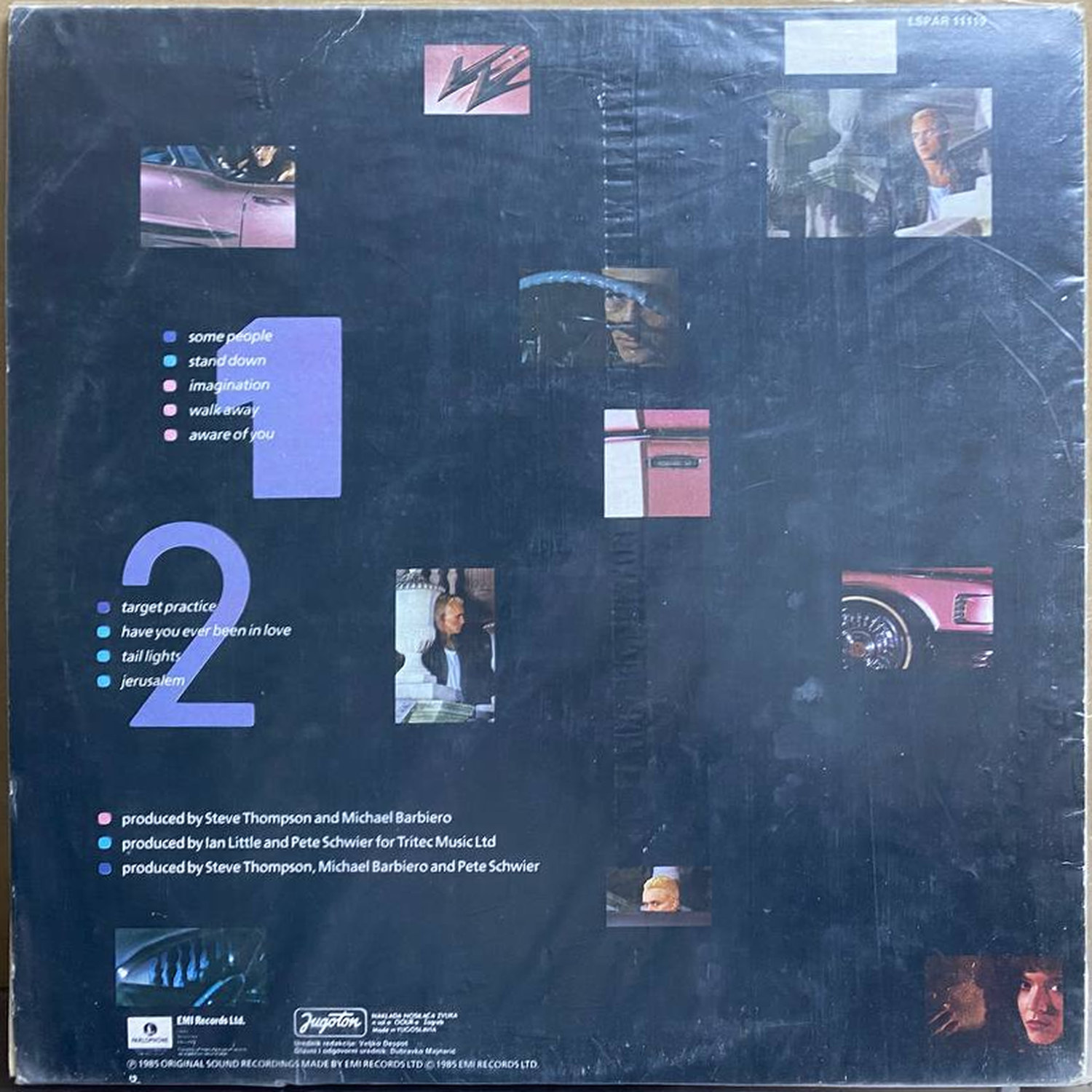 Belouis Some — «Some People» — виниловая пластинка LP — Югославия «Jugoton» — оборот
