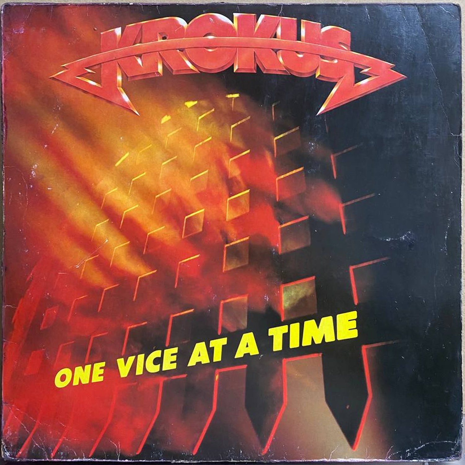 Krokus — One Vice At A Time, винил, 1982 — лицевая сторона конверта