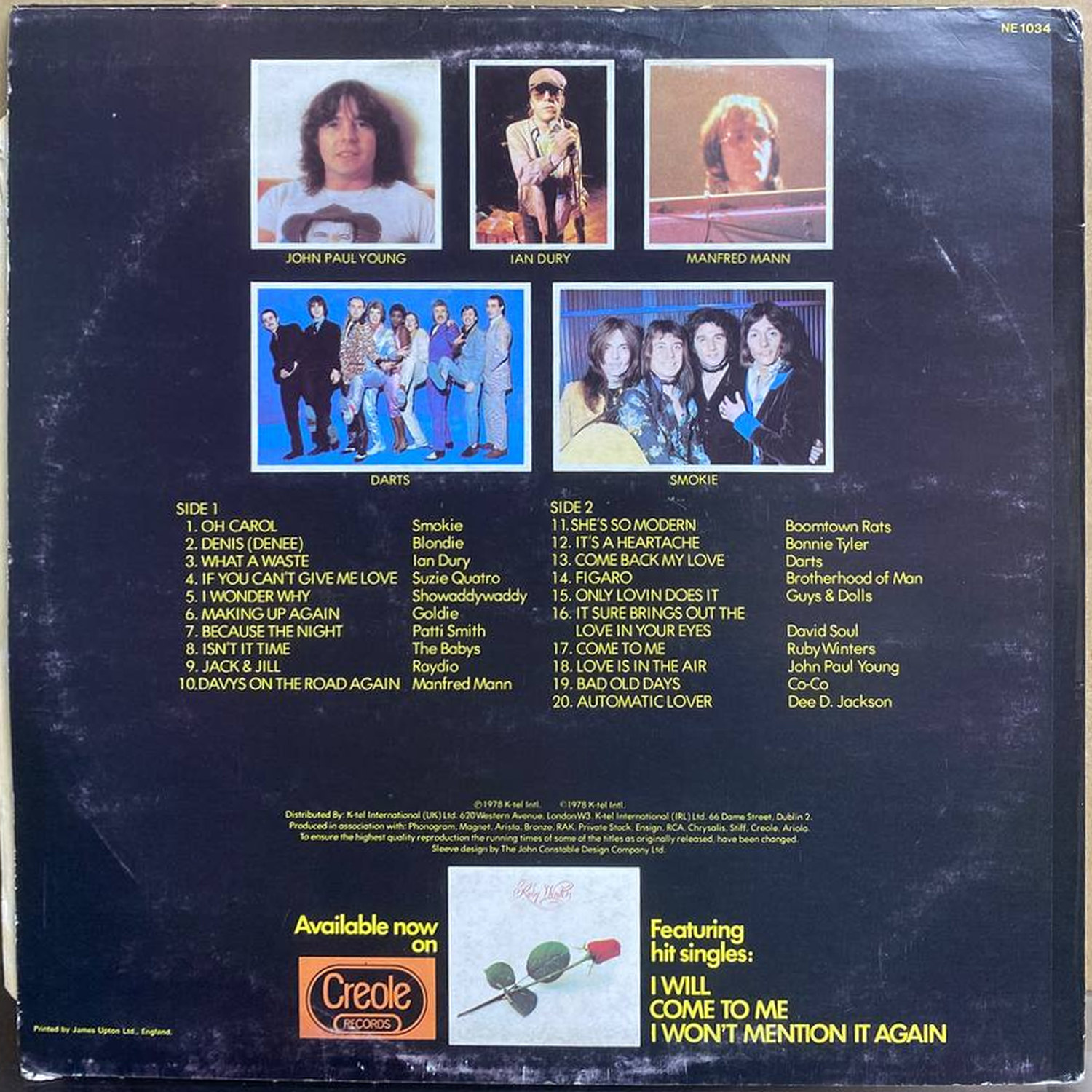 Сборник — Star Party, винил, 1978 — оборот конверта