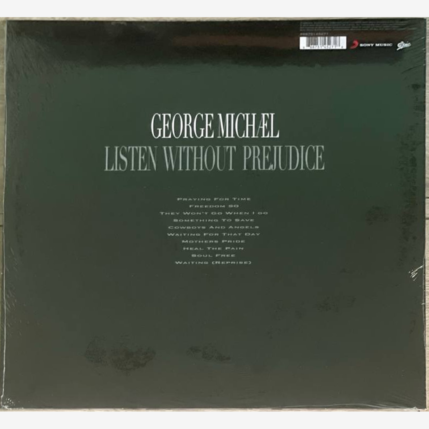 George Michael — Listen Without Prejudice, винил — оборот конверта