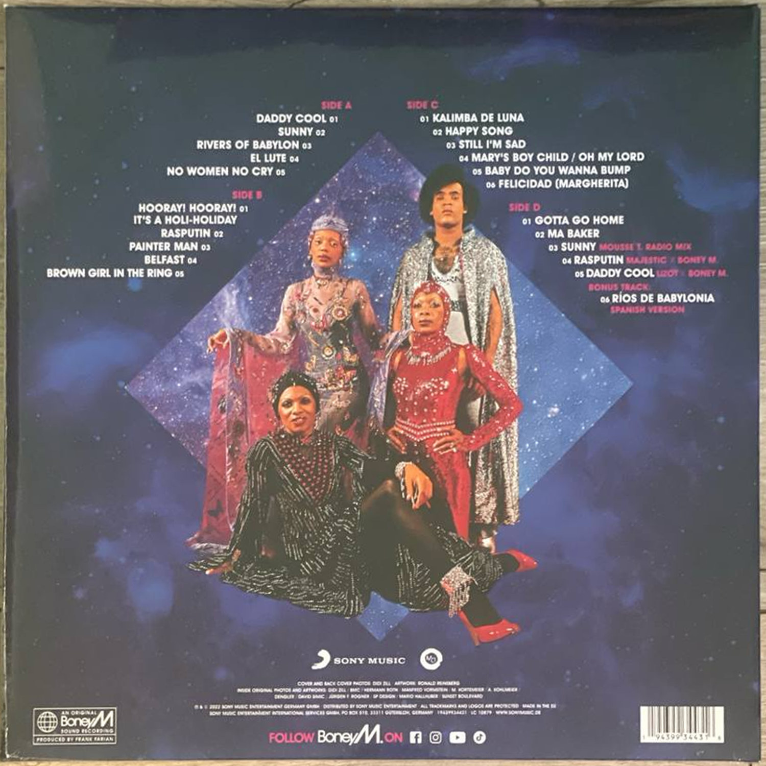 Boney M — The Magic Of Boney M, винил, 2022 — оборот конверта