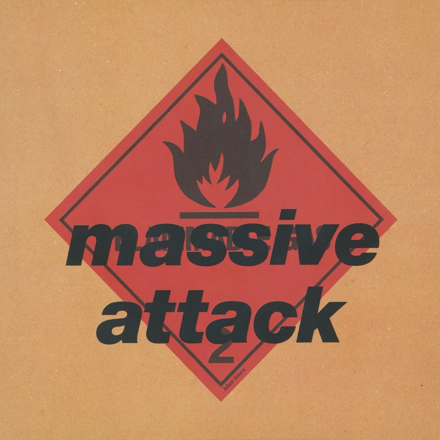 Massive Attack — Blue Lines, винил — лицевая сторона конверта