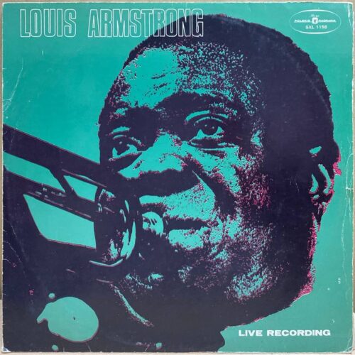 Louis Armstrong — Live Recording, винил — лицевая сторона конверта