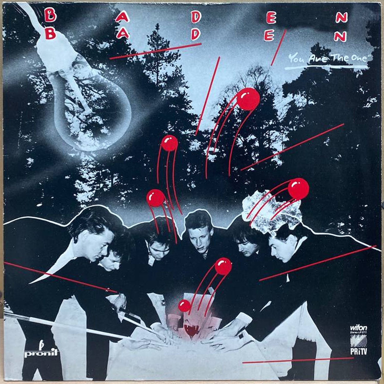 Baden Baden — You Are The One, винил, 1985 — лицевая сторона конверта