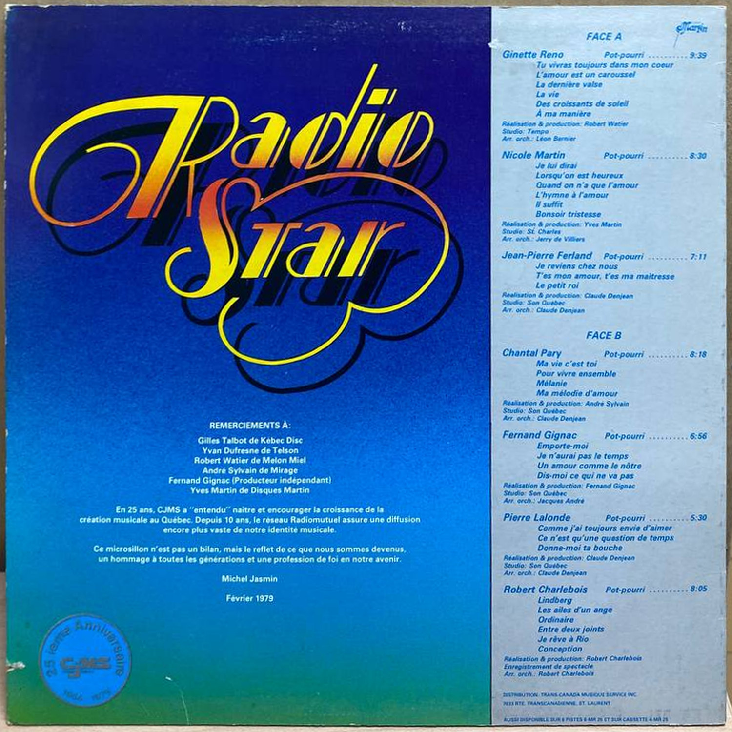 Сборник — Radio Star, винил, 1979 — оборот конверта