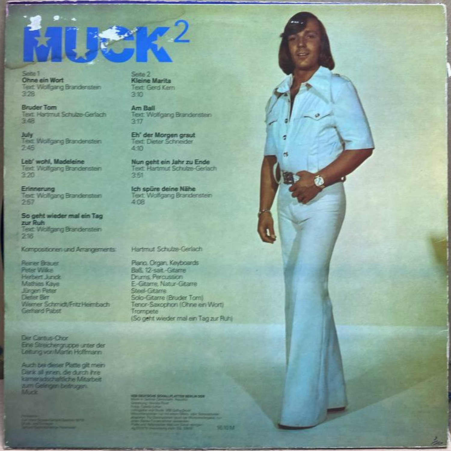 Muck — Muck 2, винил, 1979 — оборот конверта