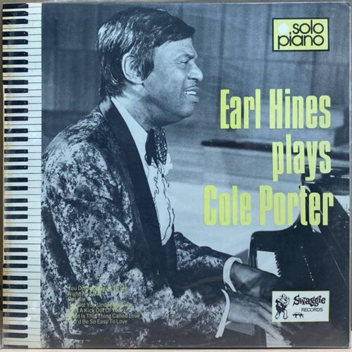 Earl Hines — Earl Hines plays Cole Porter, винил, 1981 — лицевая сторона конверта