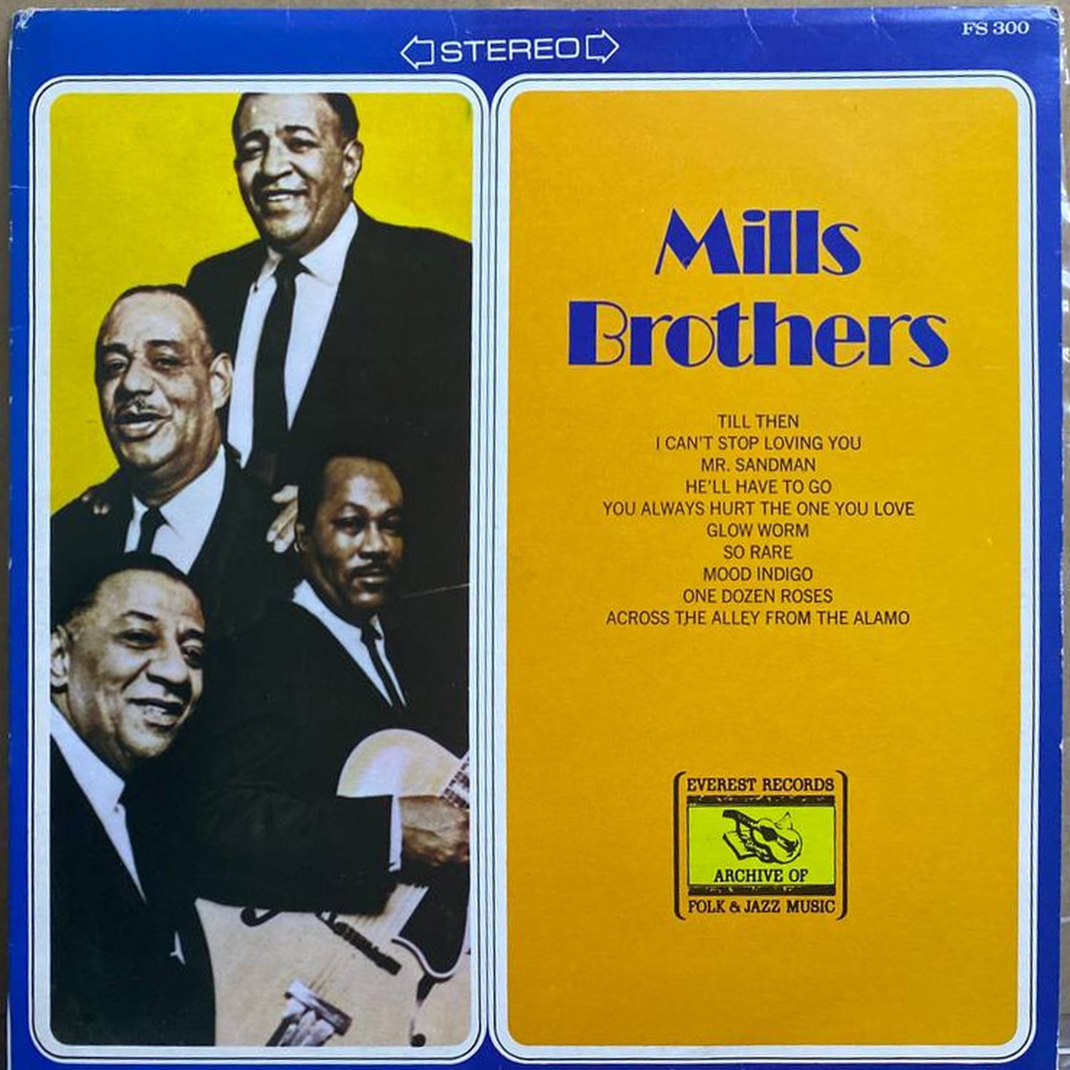 Mills Brothers — «Mills Brothers» — виниловая пластинка LP — Югославия «Everest Records» — лицевая сторона