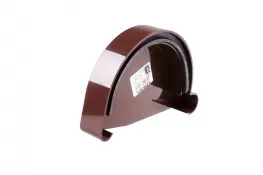 Заглушка желоба PROFIL левая D=130 коричневый