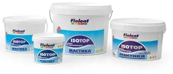 Мастика гидроизол. ISOTOP "Fiolent Color" 1,5 кг.