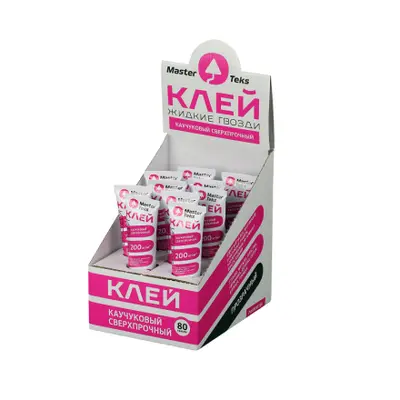 Клей Жидкие гвозди ProfiMaster 200 кг/м.кв. сверхпроч. прозрач.  80г