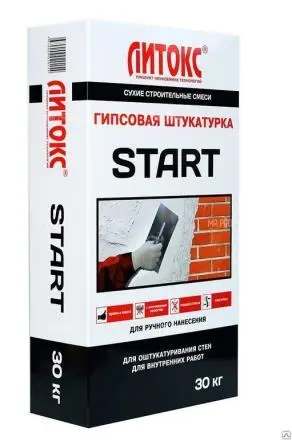 Штукатурка гипсовая ЛИТОКС START ручная 30кг