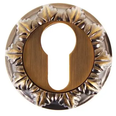 Накладка RENZ на цилиндр ET 70  кофе блестящее