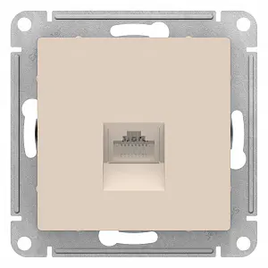 Механизм розетки комп 1-м. RJ45 ATLAS Design беж. ATN000283