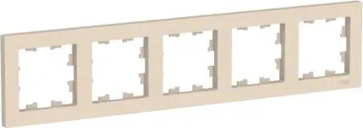 Рамка 5-м ATLAS Design беж. универсальная ATN000205