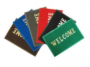 Коврик в прихожую  Spongy 40х60см Welcome синий