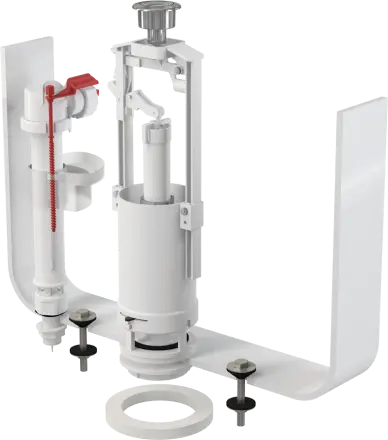 Выпускной комплект с нижней подводкой,со стоп кнопкой(двойной)  1/2  SА08АS