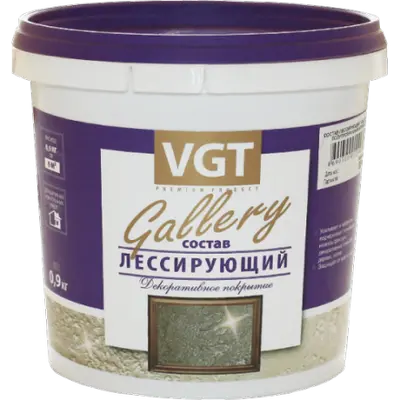 Состав лессирующий VGT серебристо-белый 0,9кг