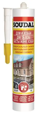 Герметик Soudal универсальный прозрачный 280мл