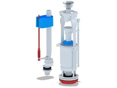 Арматура WC6550M нижний подвод 1-я кнопка металл