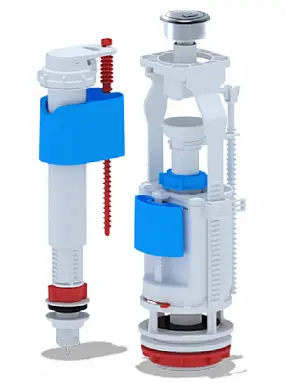 Арматура WC3550M нижний подвод 2-я кнопка металл