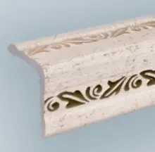 Угол ПВХ арочный Д03 золото