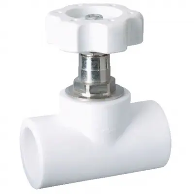 Вентиль 20 пайка Белый Lammin