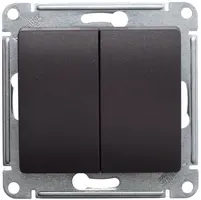 Механизм переключателя 2-кл. Glossa сх. 6 10AX шоколад SchE GSL000865