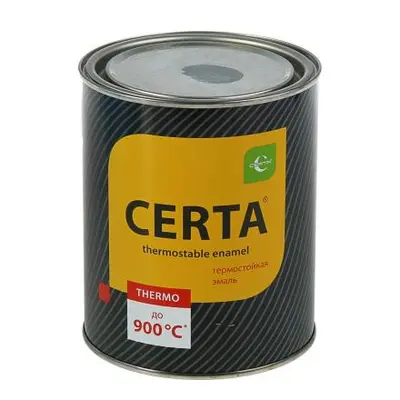 Эмаль Церта антикор. серебристая термостойкая 0,8кг до 700 С
