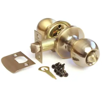 Кнобсет АПЕКС 6072 03 АВ бронза, круглый без ключа