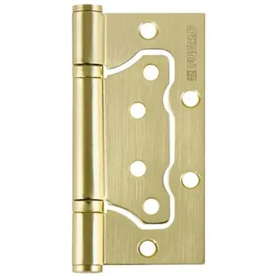 Петля FUARO универсальная без врезки 500-2ВВ 100х2,5 SB матовое золото