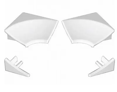 Набор (2заглушки+2 угловых соединения) для планки