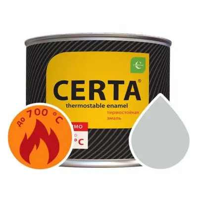 Эмаль Церта антикор. серебристая термостойкая 0,4кг до 700 С
