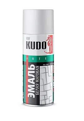 Эмаль KUDO 1101 универсальная белая матовая 520мл