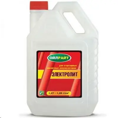 Электролит OIL RIGHT для аккумулятора 5л