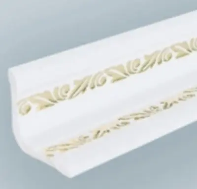 Угол ПВХ внутренний 30х30х2700мм Д-03 белый (золото)