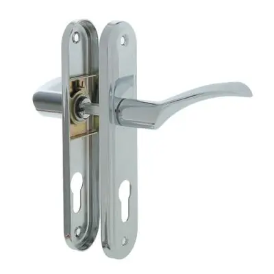 Замок АЛЛЮР врезной с ручкой 103/3-61А CP хром