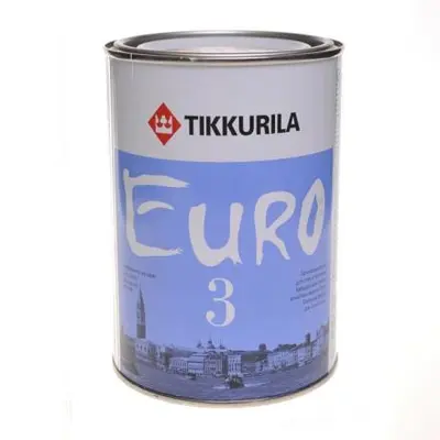 Краска TIKKURILA Euro  3 С 9л прозрачная