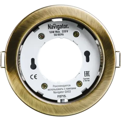 Светильник точечный NGX-R1-007-GX53 Черн. бронза Navigator 71283